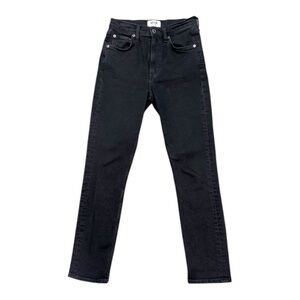 Agolde straight Jeans Merrel Light Stretch
Black Denim Organic Cotton Size 24